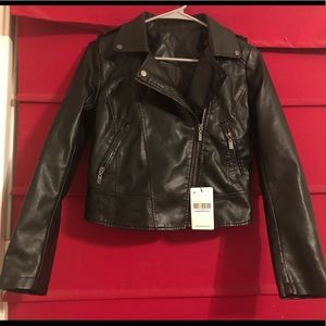 Faux leather jacket